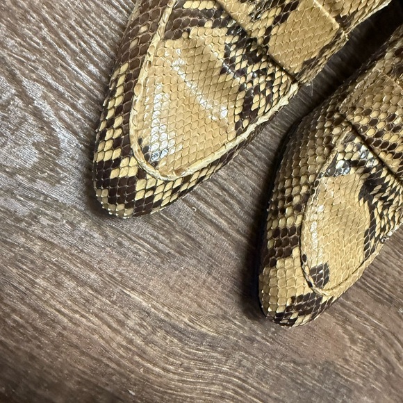 Walter Hagen 7.5 Croc GUC/EUC Brown Loafers - Picture 8 of 15